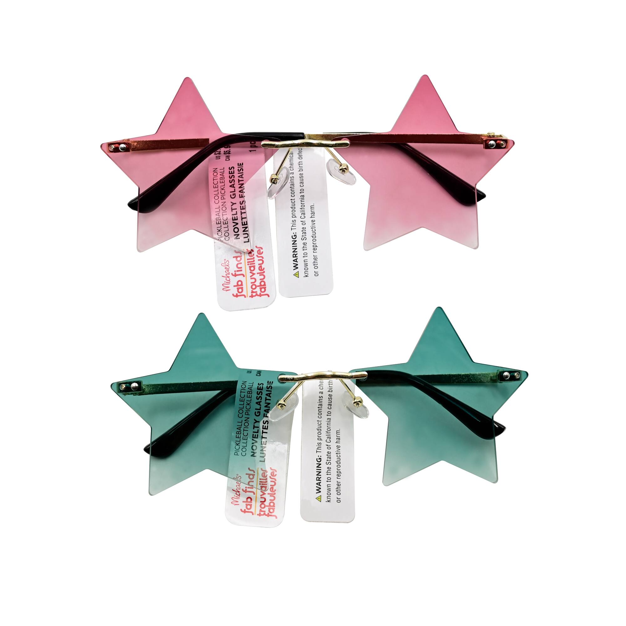 Assorted Star Novelty Glasses, 1pc. by Fab Finds